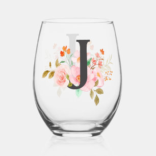Vaso De Vino Letra J