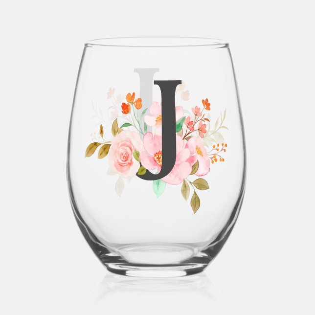Vaso De Vino Letra J (Anverso)