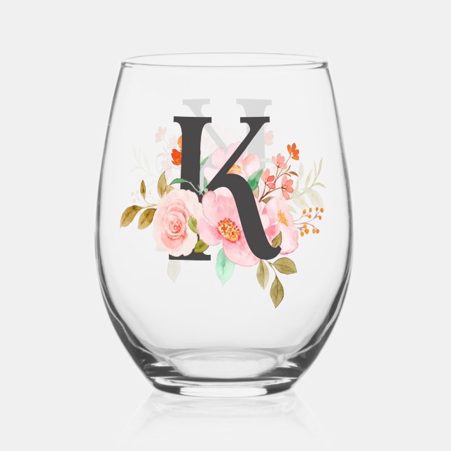 Vaso De Vino Letra K (Anverso)