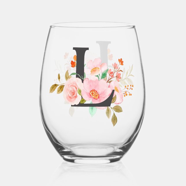 Vaso De Vino Letra L (Anverso)