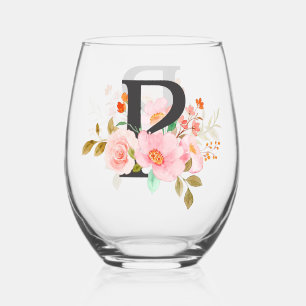 Vaso De Vino Letra P