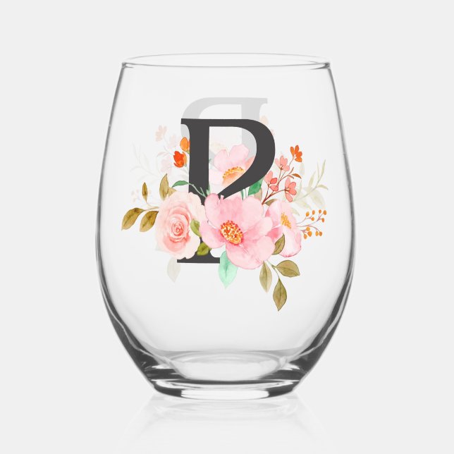 Vaso De Vino Letra P (Anverso)