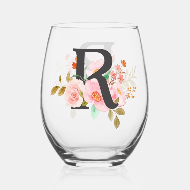 Vaso De Vino Letra R (Anverso)