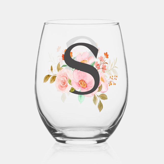 Vaso De Vino Letra S (Anverso)