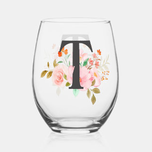 Vaso De Vino Letra T
