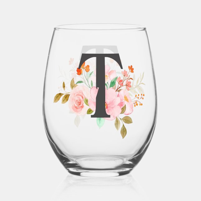 Vaso De Vino Letra T (Anverso)