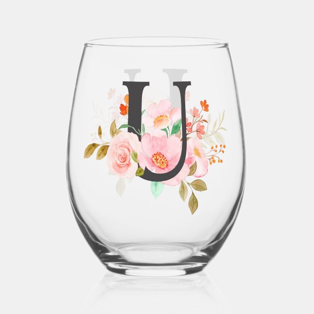 Vaso De Vino Letra U (Anverso)