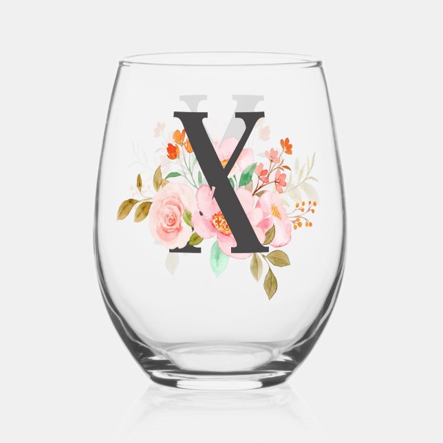 Vaso De Vino Letra X (Anverso)