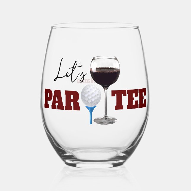 Vaso De Vino Let's PAR TEE Stemless Wine Glass (Anverso)