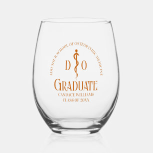 Vaso De Vino Licenciatura en medicina osteopática por naranja