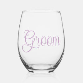 Vaso De Vino Lilac Groom