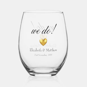 Vaso De Vino ¡Lo hacemos! Recuerdo del día de la boda