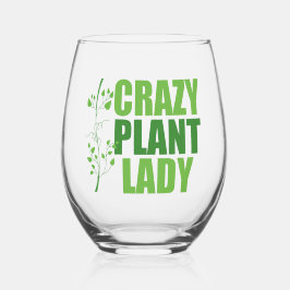Vaso De Vino Loca planta Lady Cute Green Botanist