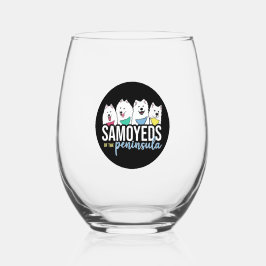 Vaso De Vino Logo de Samoyeds of the Peninsula