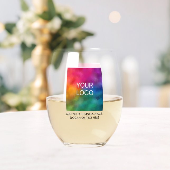 Vaso De Vino Logotipo de negocio personalizado aquí (Insitu (Boda))
