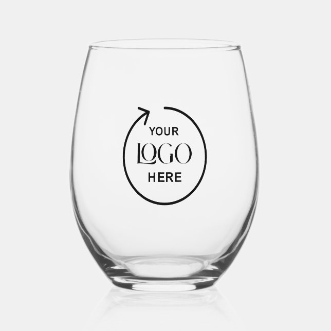 Vaso De Vino Logotipo Personalizado personalizado Vidrio (Anverso)