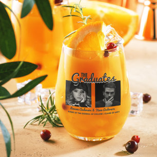 Vaso De Vino Los graduados   2 Partido Doble Graduación