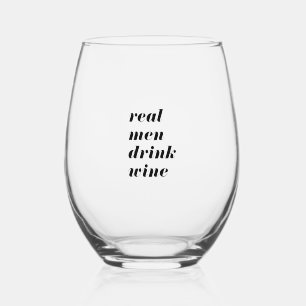 Vaso De Vino Los hombres de verdad beben vino, la tipografía ne