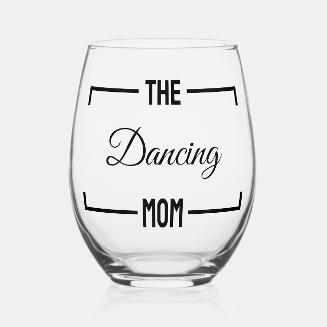 Vaso De Vino Los regalos graciosos de la madre, el día de la ma (Anverso)