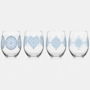 Vaso De Vino Lugar cerámico Azul claro