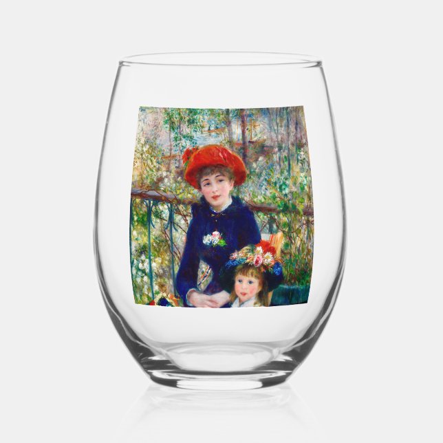 Vaso De Vino Madre e hijo de Renoir (Anverso)
