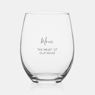 Vaso De Vino Madre Grande   El corazón del día de nuestra madre