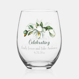 Vaso De Vino Magnolia Greenery Bridal Shower