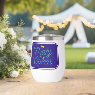 Vaso de vino Mahj Queen