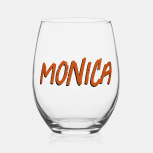 Vaso De Vino Mahogany 3D Divertido nombre moderno