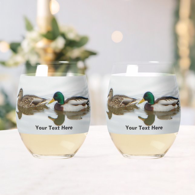 Vaso De Vino Mallards (Insitu (Boda))
