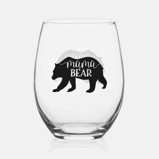 Vaso De Vino Mama Bear (Anverso)