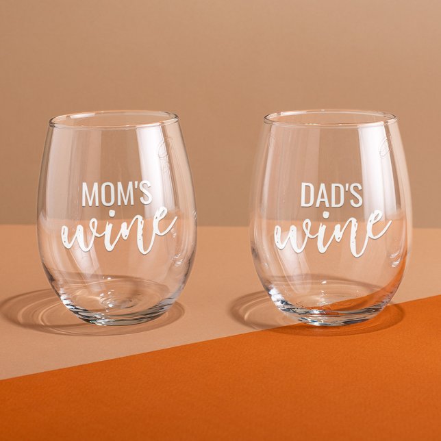 Vaso De Vino Mamá y papá (Subido por el creador)