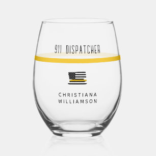 Vaso De Vino Marcador de línea de oro delgada personalizada 911