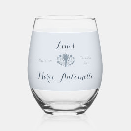 Vaso De Vino Marie Antoinette Boda Rococo Dusty Blue