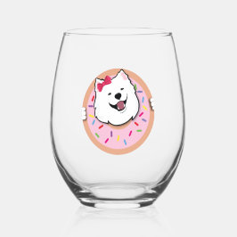 Vaso De Vino Marioneta en un donut