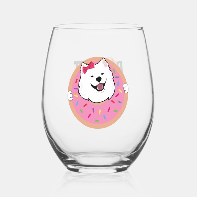 Vaso De Vino Marioneta en un donut (Anverso)
