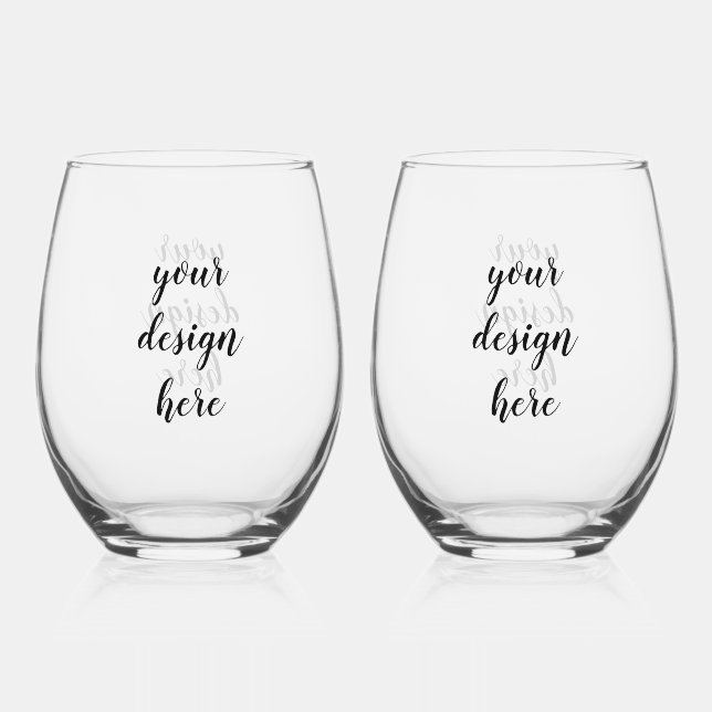 Vaso De Vino Mariposa negra y blanca (Anverso)