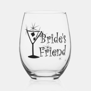 Vaso De Vino Martini Retro - Amiga de la Novia