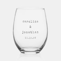 Matrimonio personalizado de la máquina de escribir