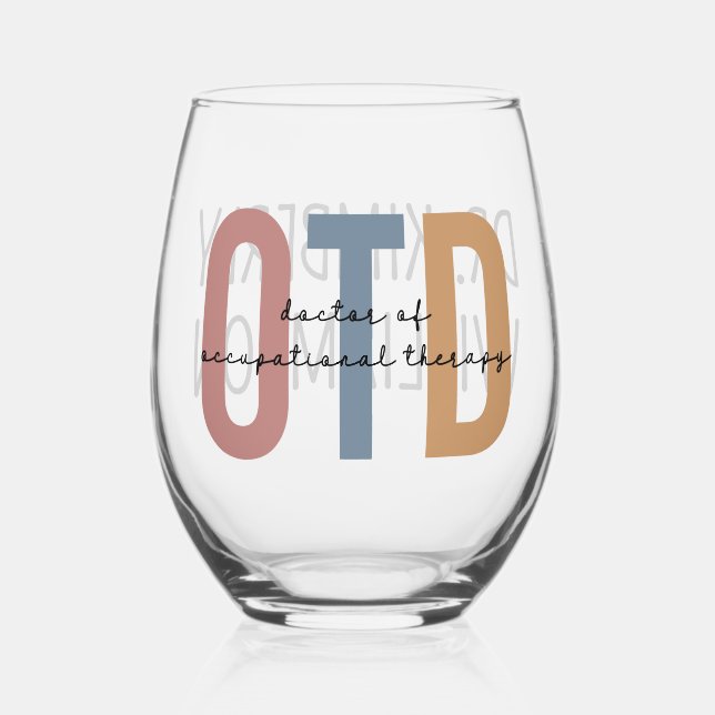Vaso De Vino Médico de Terapia Ocupacional Personalizada (Anverso)