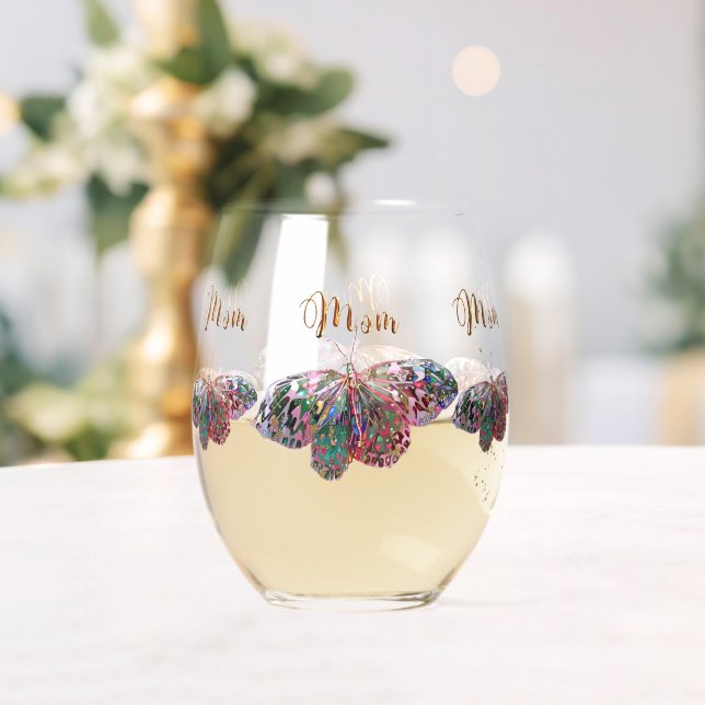 Vaso De Vino Mejor Mamá Nunca Vidrio Estúpido (Insitu (Boda))