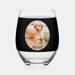 Vaso De Vino Mejor Mamá Perro Siempre Foto de Mascota Personali