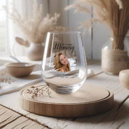 Vaso De Vino Memorial de Fotos Personalizadas