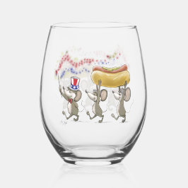 Vaso De Vino Mic, Mac & Moe's Happy 4th de Julio