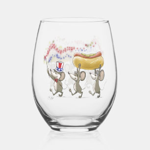 Vaso De Vino Mic, Mac & Moe's Happy 4th de Julio
