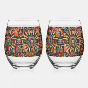 Vaso De Vino Mítico Sapphire "Aztec Dream" 16oz Vino sin cáscar