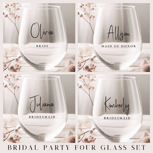 Vaso De Vino Moda Boda Bridal Party (Subido por el creador)
