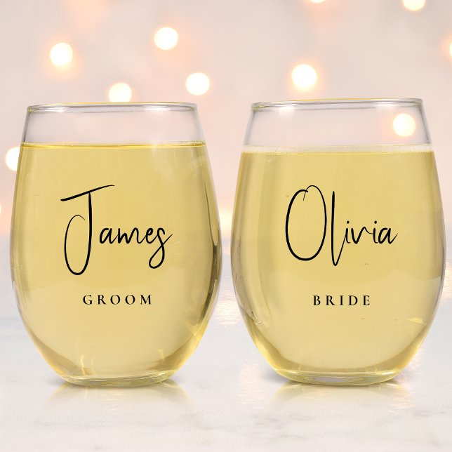 Vaso De Vino Moda Bride Groom Boda (Subido por el creador)