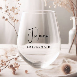 Vaso De Vino Moda Bridesmaid