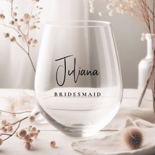 Vaso De Vino Moda Bridesmaid